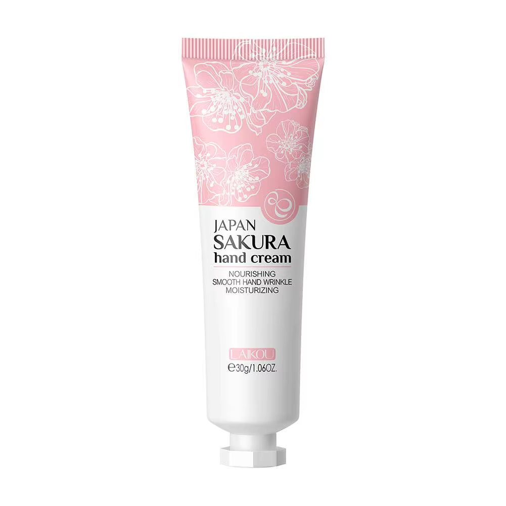 Collagen Sakura Hand Cream Skin Soften Nourish Anti-Drying Deep Moisturizing Skin Care Cracked Repair Products